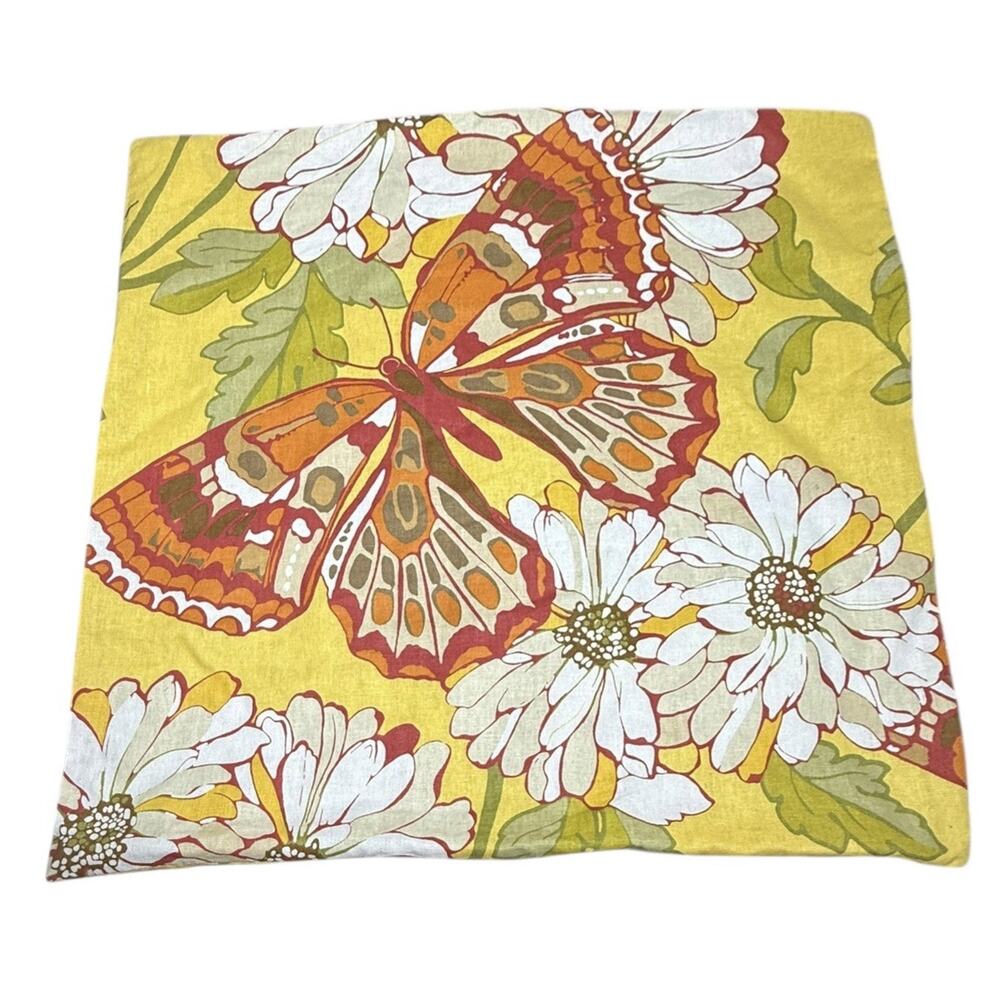 pottery barn butterfly pillow cover Case Linen‎ Blend Spring Summer Cottagecore